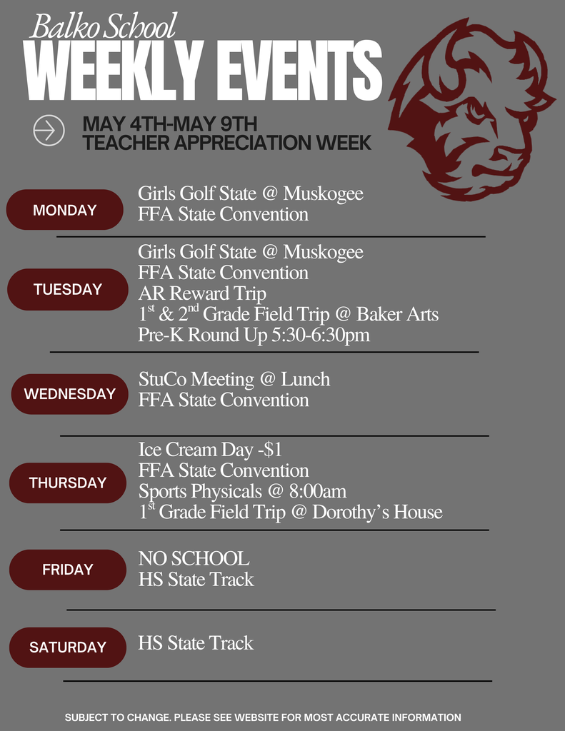 Agenda May 4-9