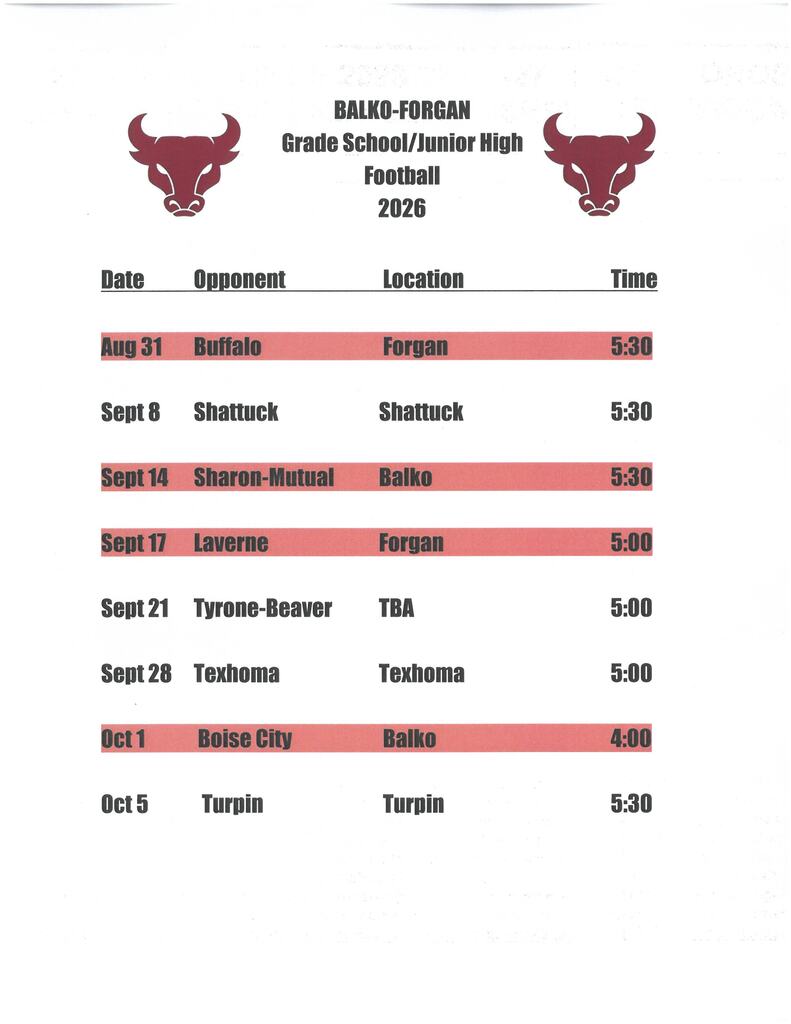 Bulls Grade School & Junior High Football