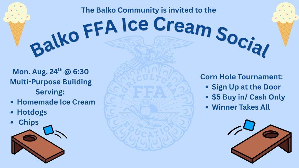 Balko FFA Ice Cream Social