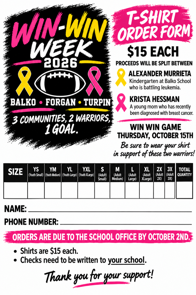 Win-Win Week Order Forms