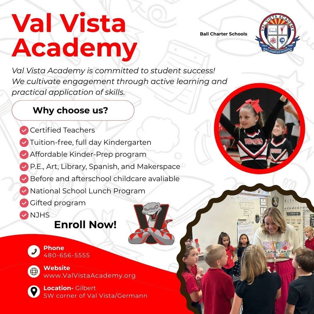 Val Vista Academy ad for social media 