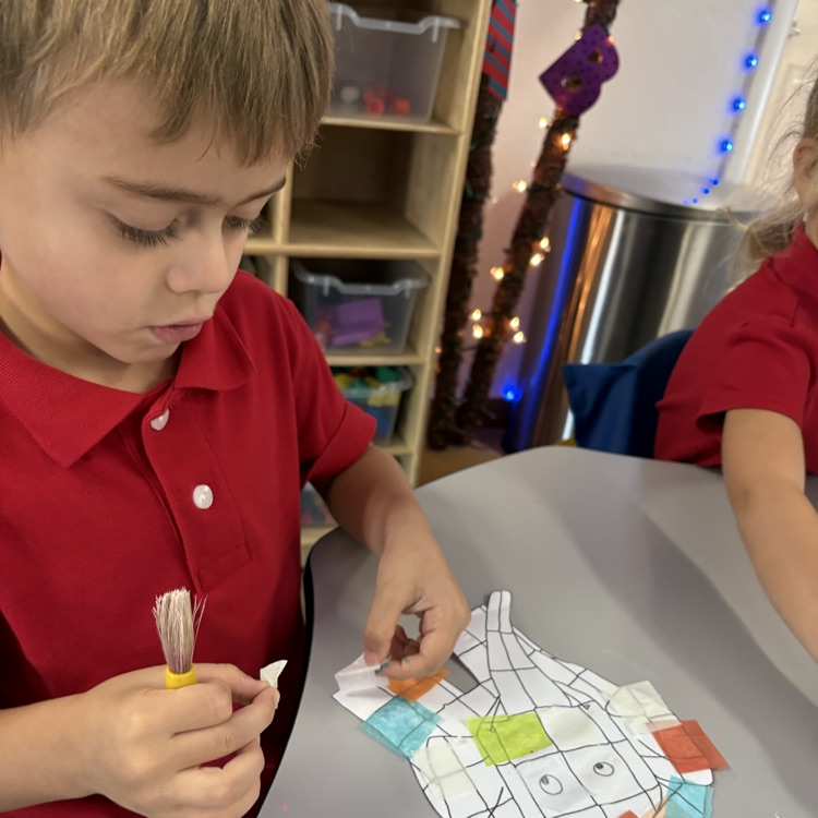 child working 