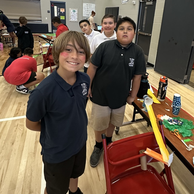 group working on marble run