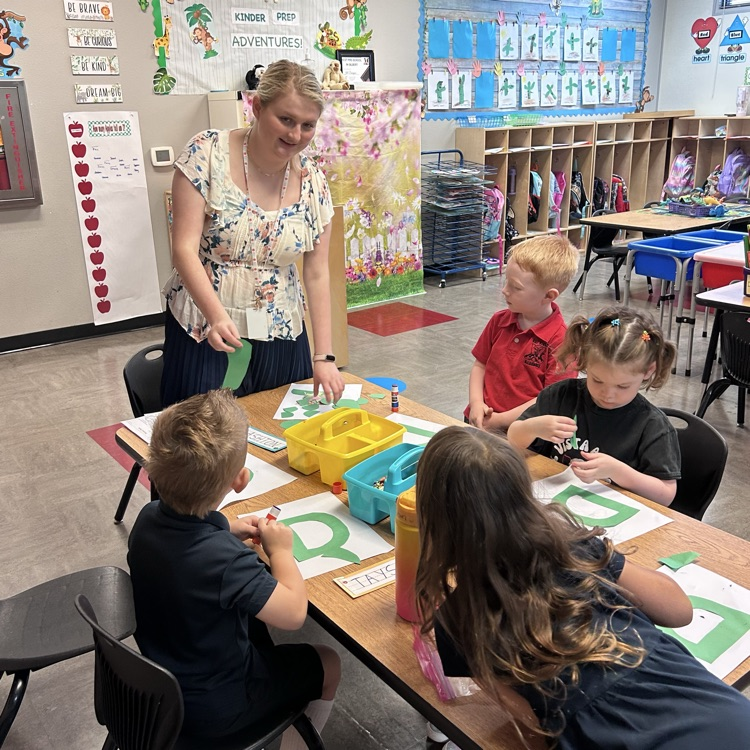 ms. Ellie with students 