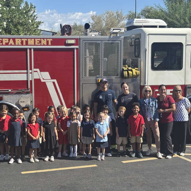 kids with fire truck 
