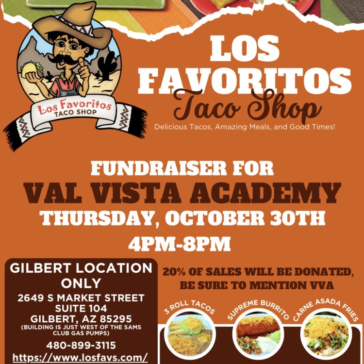 Los favs restaurant night flyer