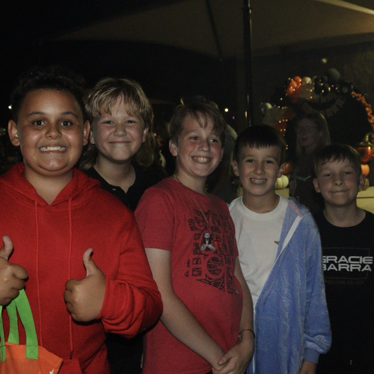 kids smiling in costumes