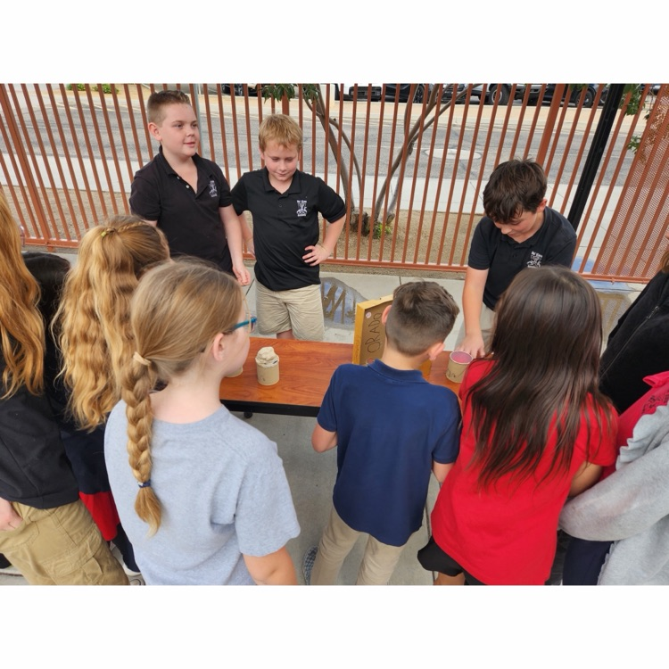 students looking at mummy projects