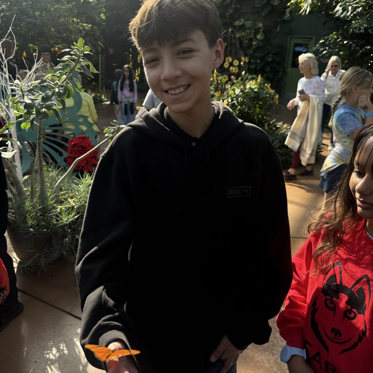 child with butterfly 