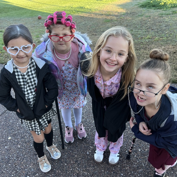 kids dressed as old people