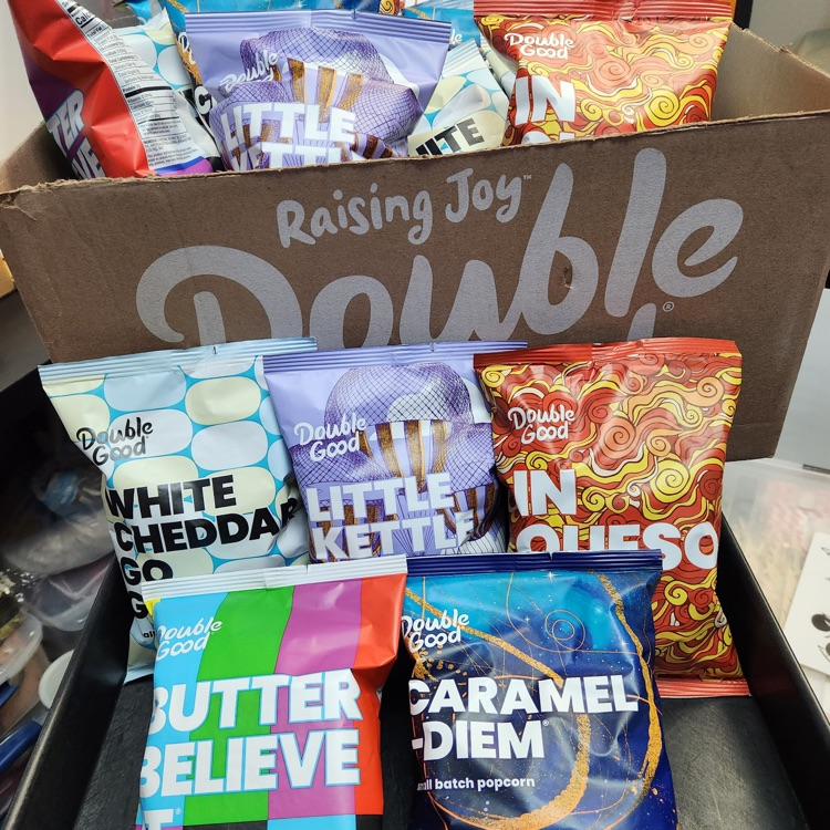 double good popcorn donation