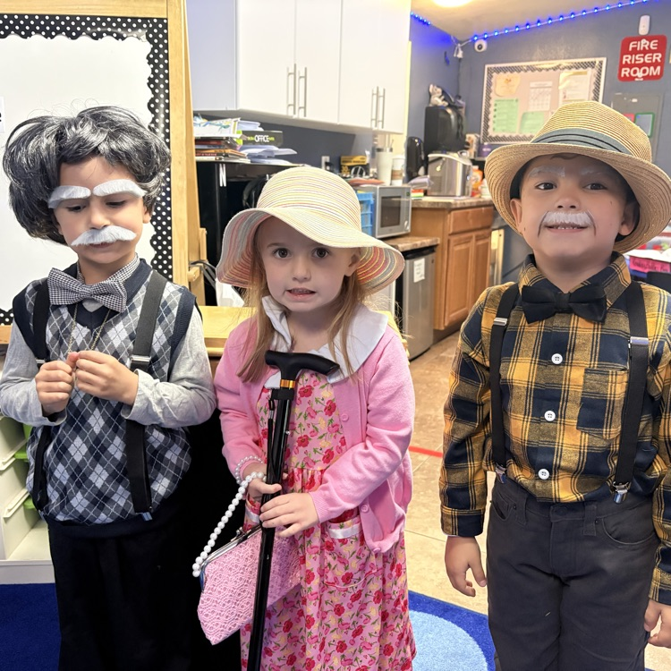 students in costumes