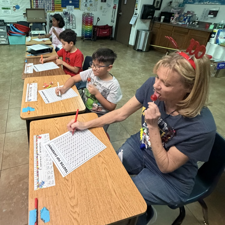 class licking lollipop