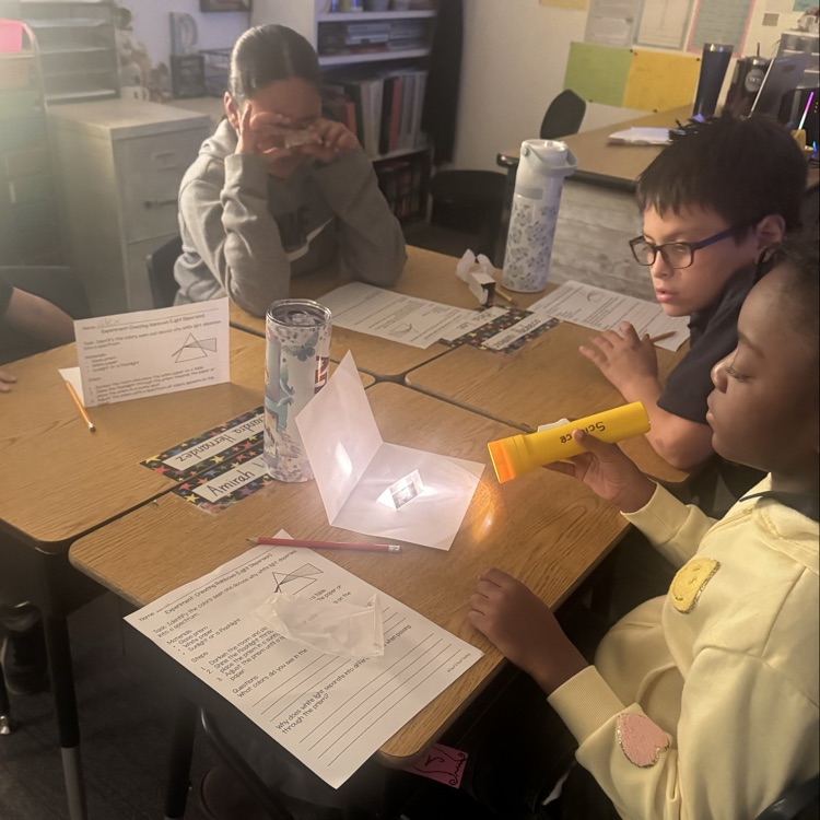 Hands on science “Creating Rainbows with Prisms”