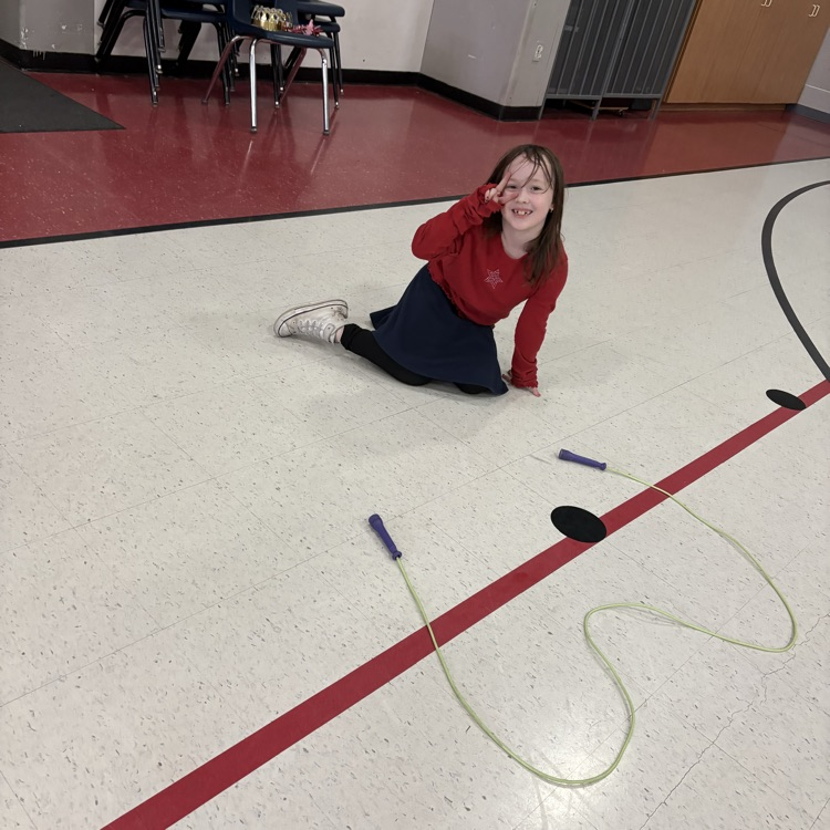 child with rope letter
