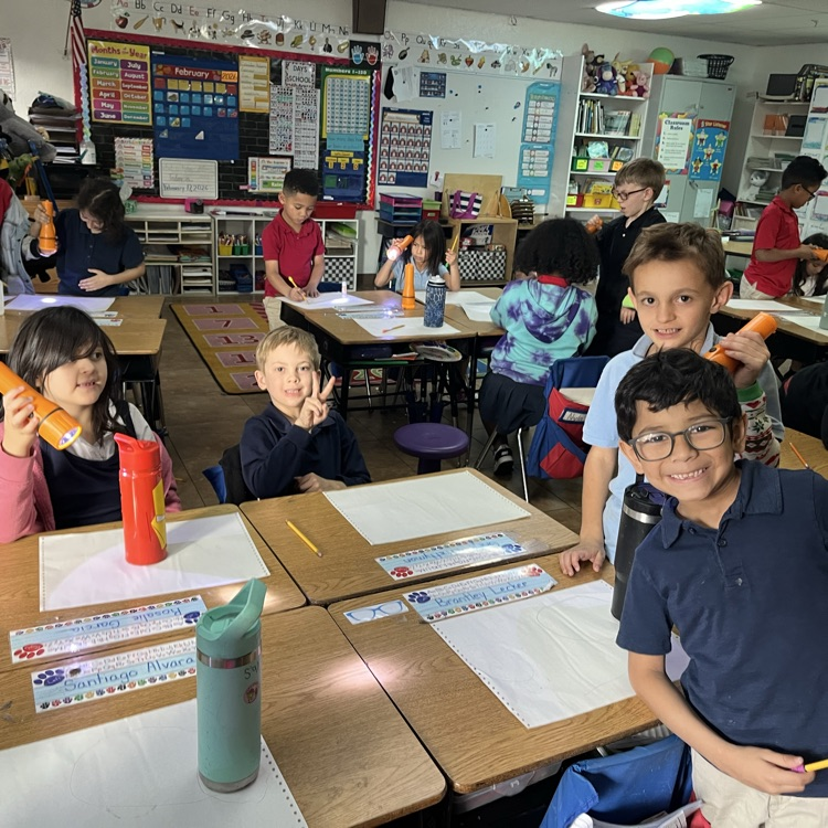 kids with flashlights