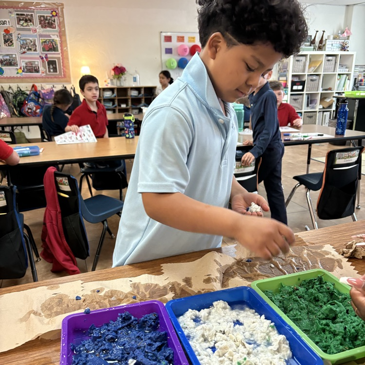 child with craft