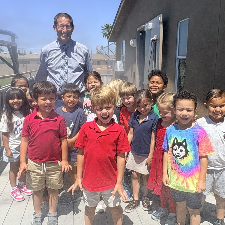 kids with principal