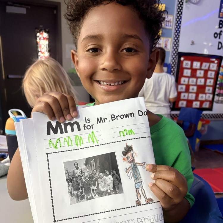 child with writing