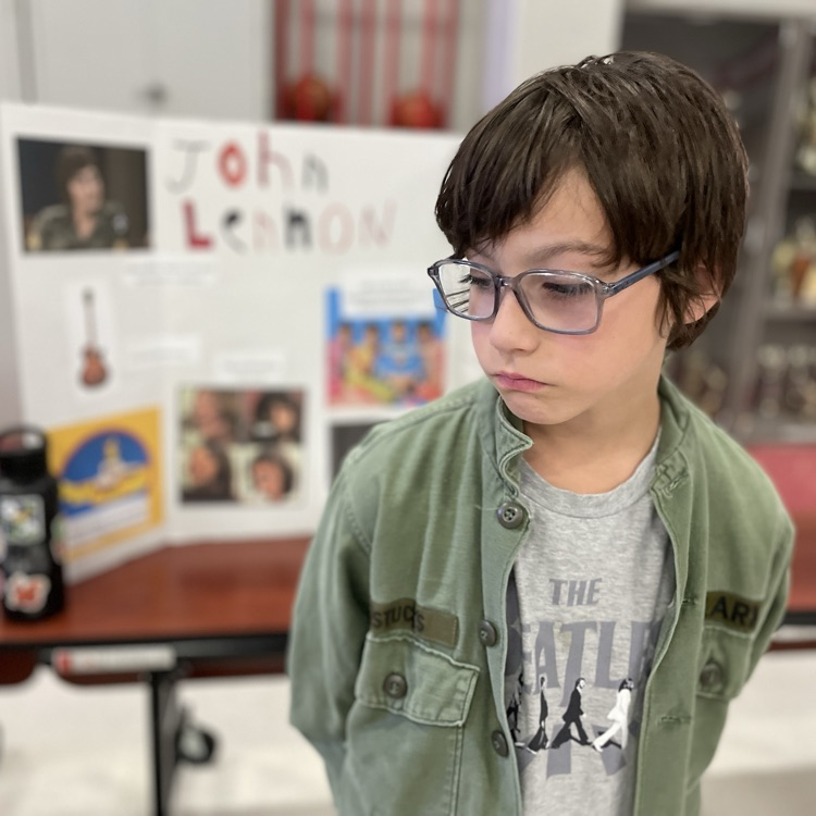 child presenting