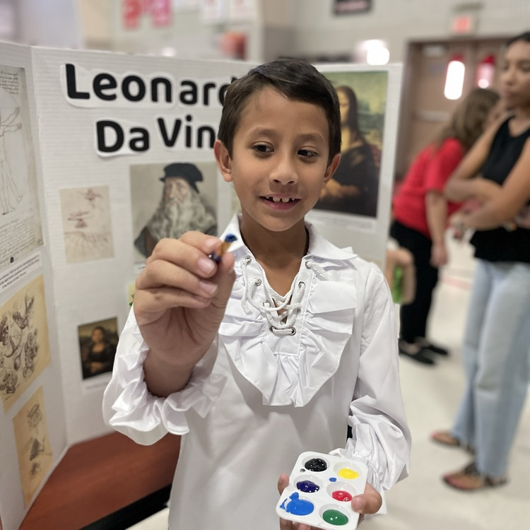 child presenting