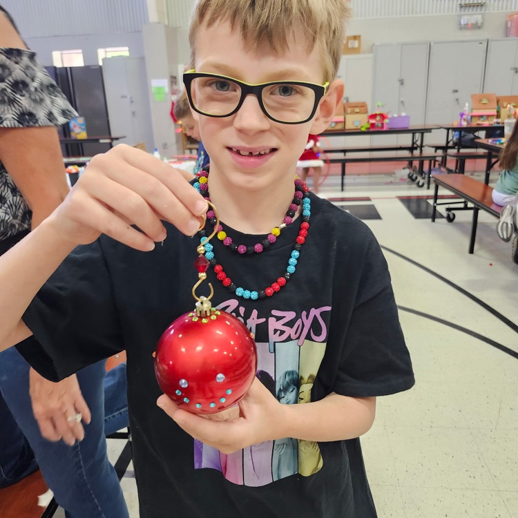 child with ornament