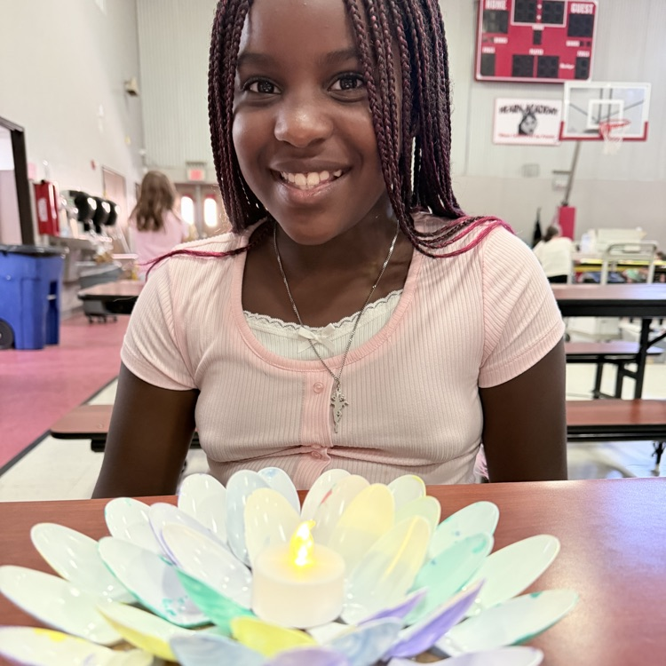 child with art