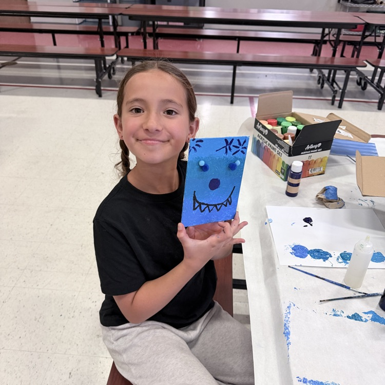 child with art