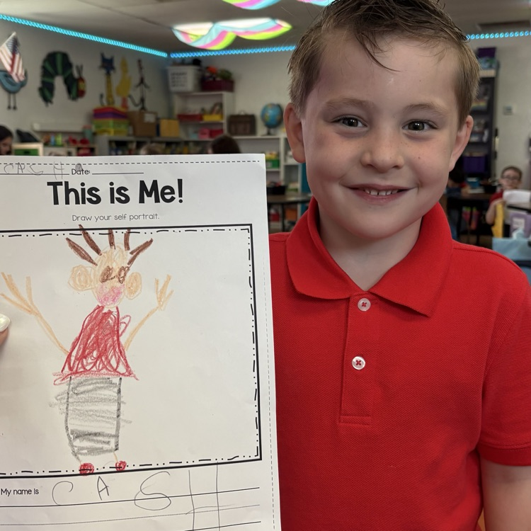 child with art