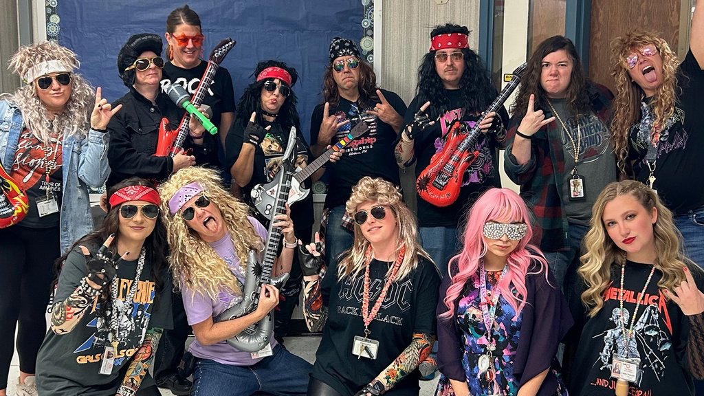 GIS teachers dressing up.