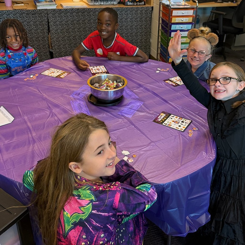 GES students having fun at their fall party