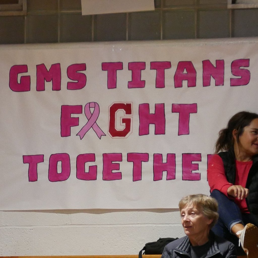 2025 GMS girls basketball Pink Out Night