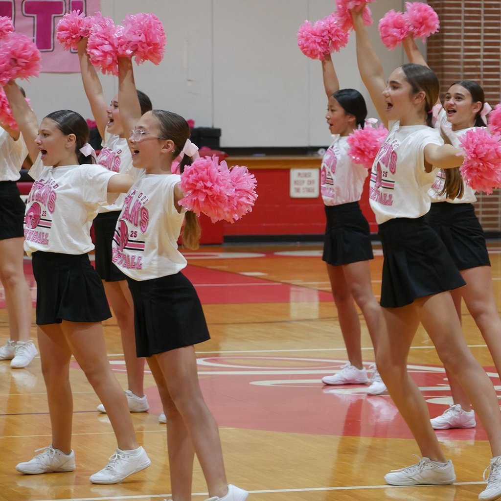 2025 GMS girls basketball Pink Out Night