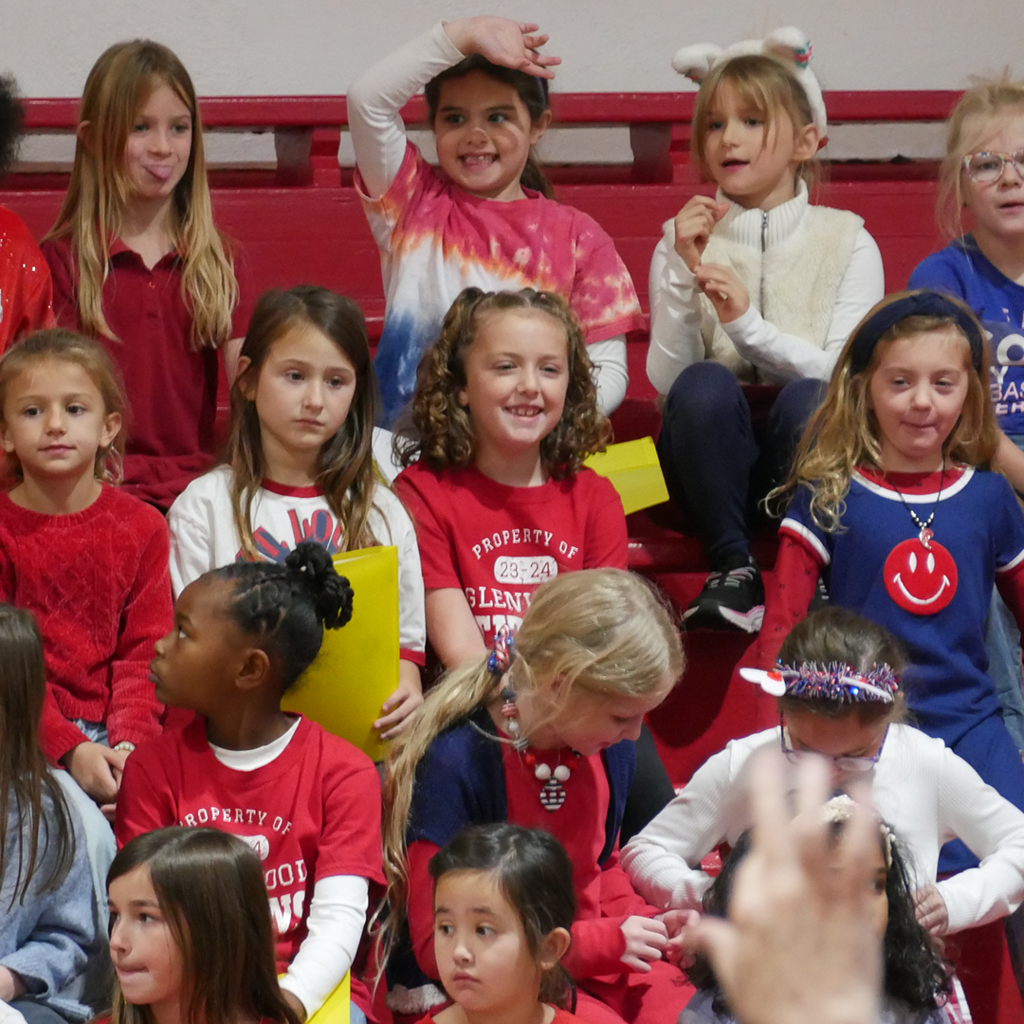 BES students performing during the Veterans Day Assembly.
