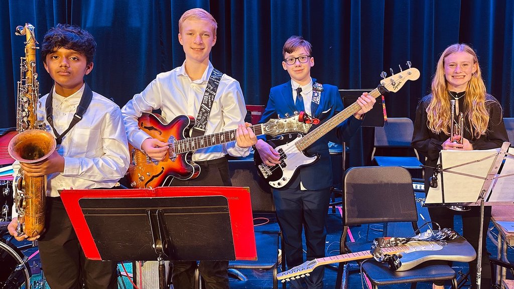 GMS students at the ILMEA District 4 Jazz Competition