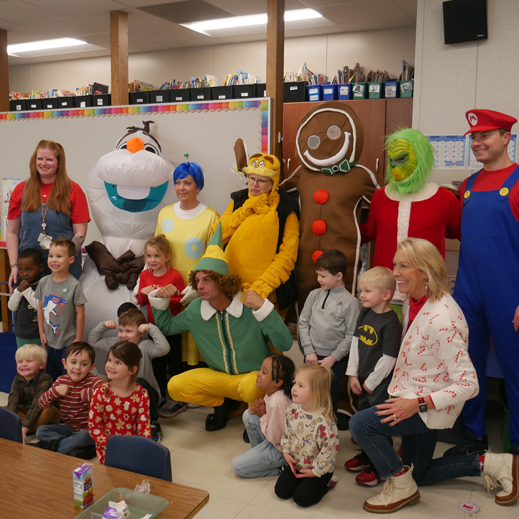 The Jane Hay Sales and Staging Team spread Holiday cheer to BES!