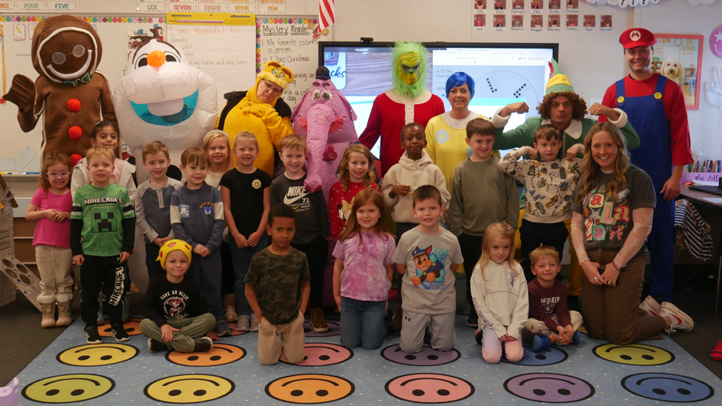 The Jane Hay Sales and Staging Team spread Holiday cheer to BES!