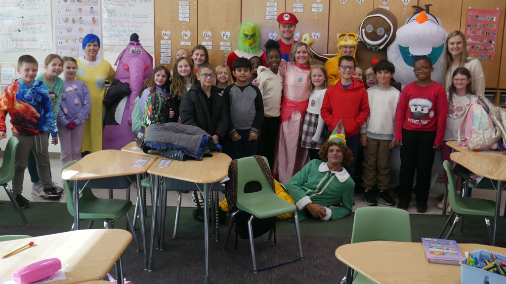 The Jane Hay Sales and Staging Team spread Holiday cheer to GES!