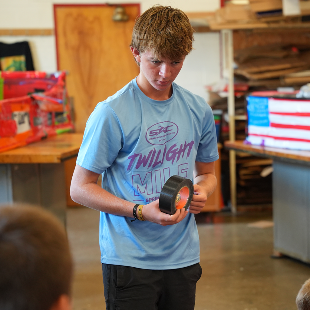 Boats created for cardboard boat regatta