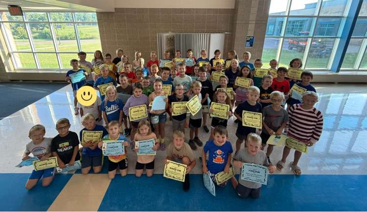 Thank you Baltic PTO for recognizing our students who did extra reading and/or math practice over the summer!