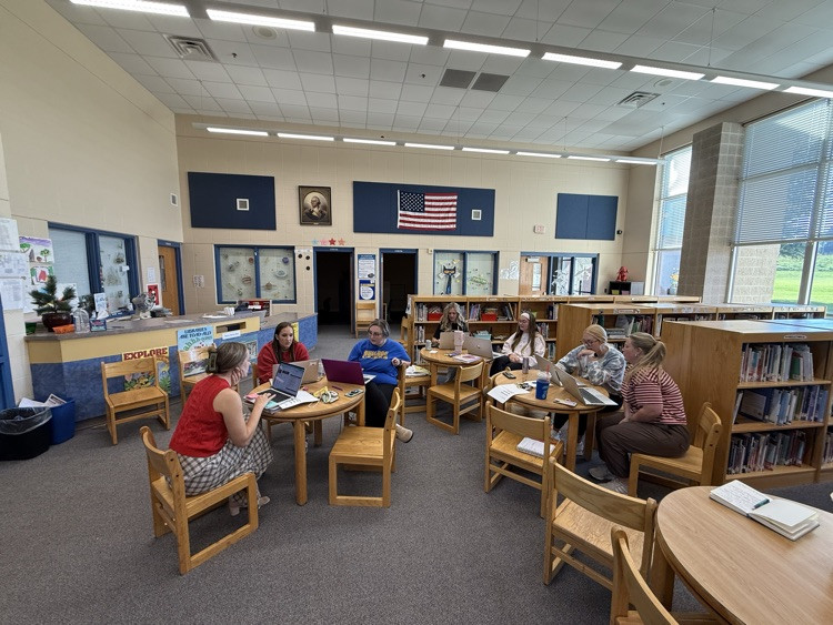 Elementary teachers are spending their morning with Jenna from Compass identifying and unpacking the new SD math standards. This work will lead to our Standards Based Learning (SBL) in math.