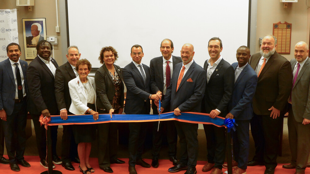 Poly cyber ribbon cutting