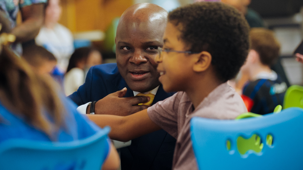 Dr. Dawson with student