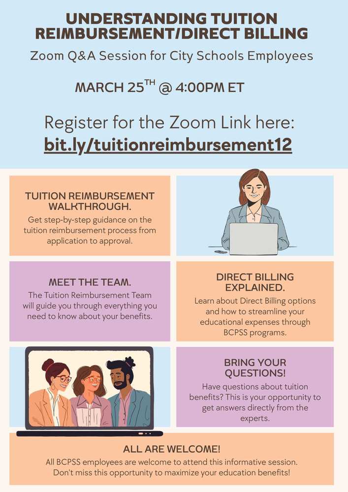 flyer for Tuition Reimbursement Seminar