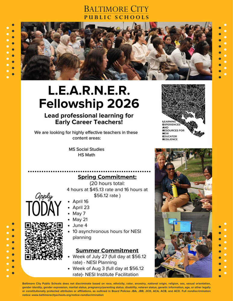 L.E.A.R.N.E.R. Fellowship graphic