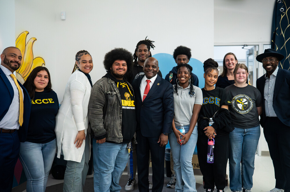 CEO Dr. Dawson with students