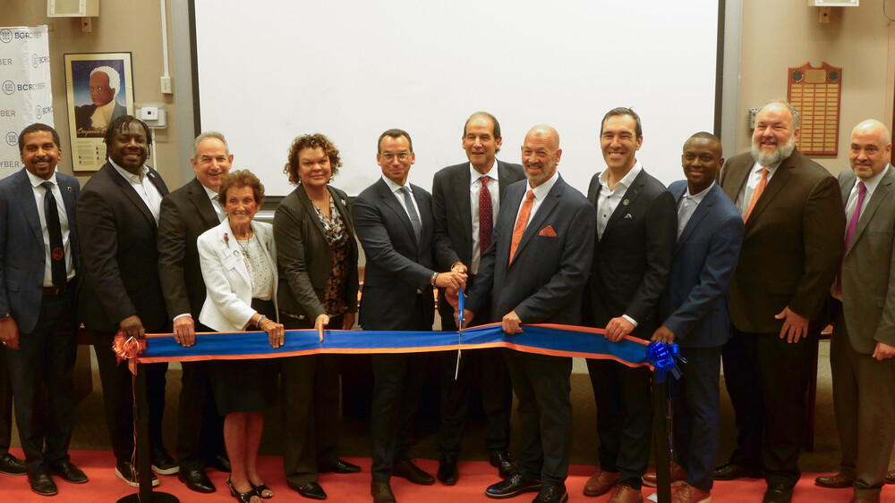 Poly cyber ribbon cutting 
