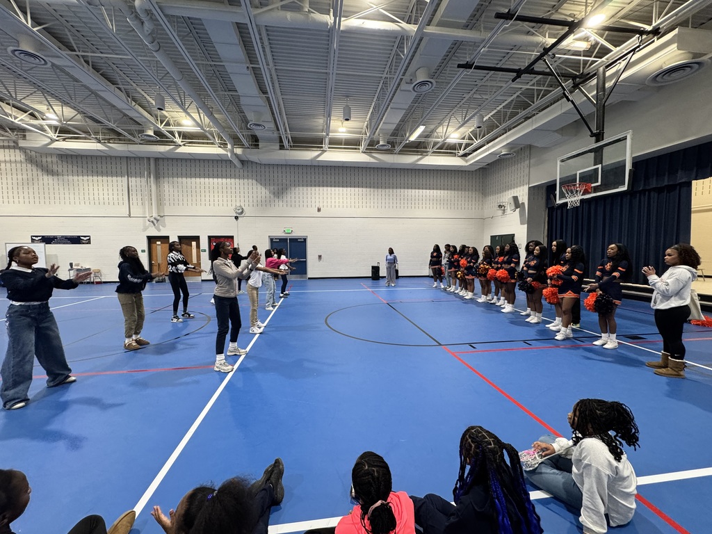 Lincoln University of PA Cheer team visited Ashburton EMS to host a cheer clinic for our cheerleaders