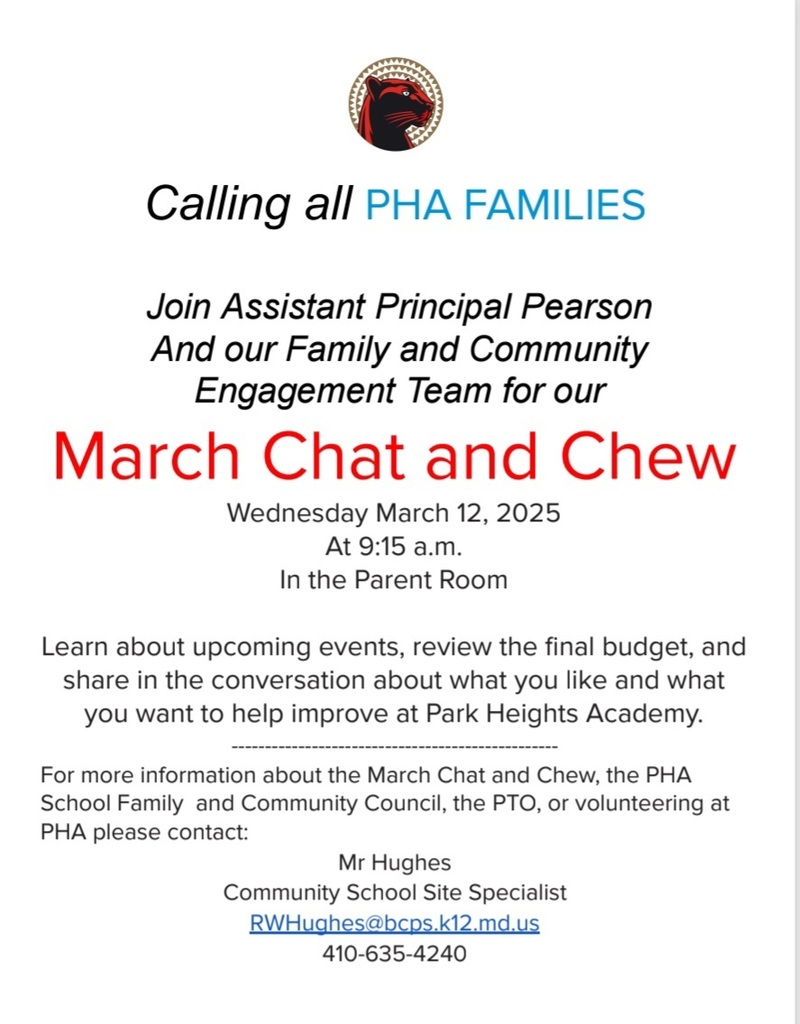 We are looking forward to seeing our families at tomorrow mornings 9:15 Chat and Chew.