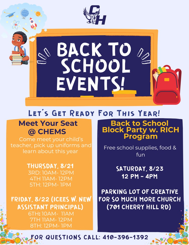 Back To School! Come meet your Seat and get Uniforms!!!